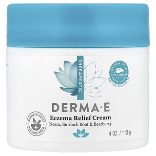 DERMA E, Crema para aliviar el eczema, 113 g (4 oz)