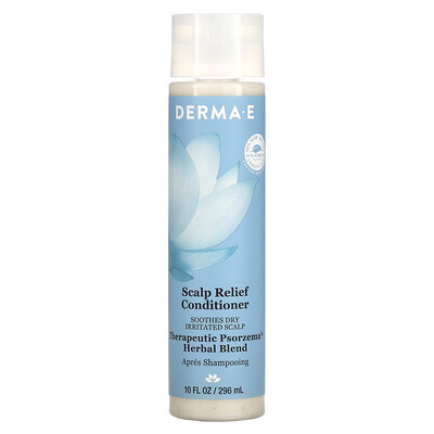 DERMA E, Scalp Relief Conditioner, Therapeutic Psorzema Herbal Blend, 10 fl oz (296 ml)