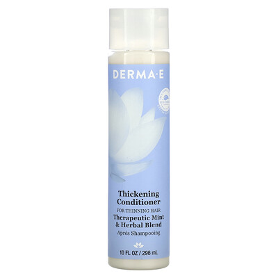 DERMA E, Thickening Conditioner, Therapeutic Mint & Herbal Blend, 10 fl oz (296 ml)