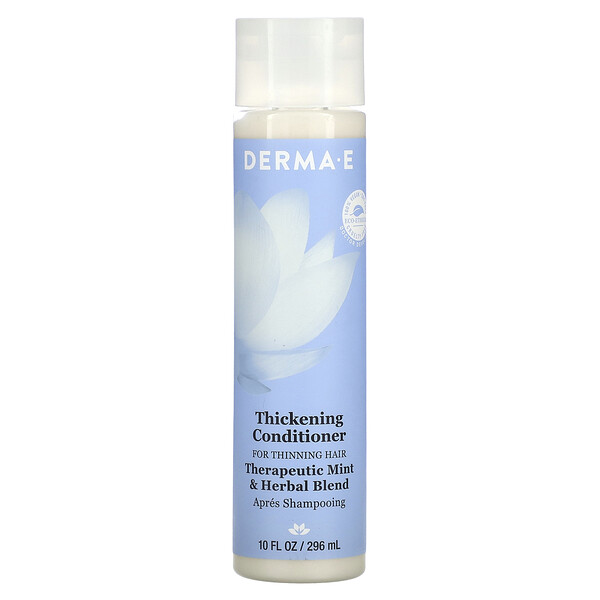 DERMA E‏, Thickening Conditioner, Therapeutic Mint & Herbal Blend, 10 fl oz (296 ml)