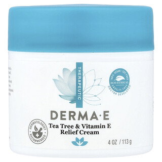 DERMA E, Tea Tree & Vitamin E Relief Cream, 4 oz (113 g)