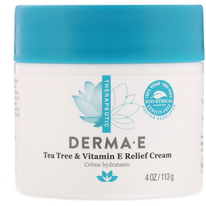 Отзывы о Дерма Е, Tea Tree & Vitamin E Relief Cream, 4 oz (113 g)