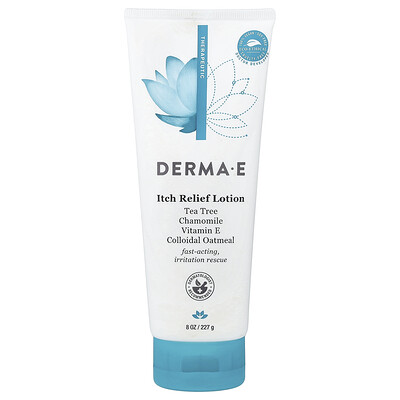 DERMA E, Loción para aliviar la comezón`` 227 g (8 oz)