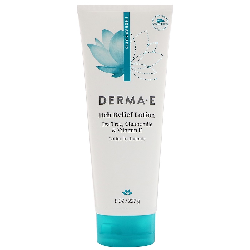 Derma E, Itch Relief Lotion, with Tea Tree, Vitamin E and Chamomile, 6