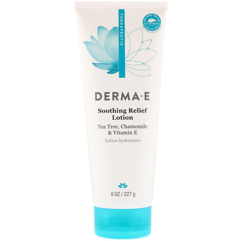Derma E, Soothing Relief Lotion, Tea Tree, Chamomile & Vitamin E, 8 oz