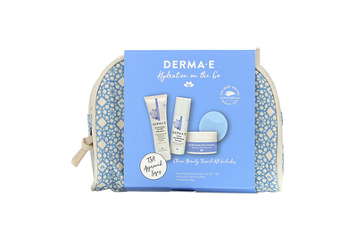 Derma E Hydrating on the Go, Clean Beauty Travel Kit, 5 Piece Kit