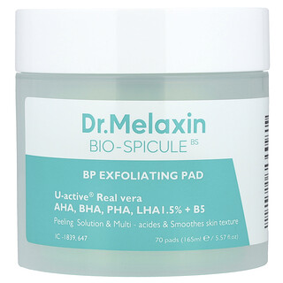 Dr.Melaxin, Bio-Spicule, Exfoliating Pad, 70 Pads, 5.57 fl oz (165 ml)