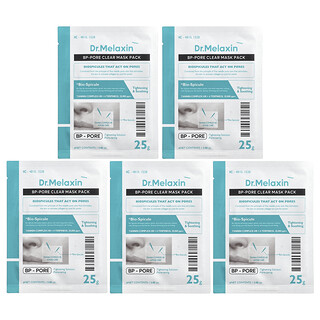 Dr.Melaxin, Pore Clear Beauty Mask Pack, 5 Sheets, 0.88 oz (25 g) Each