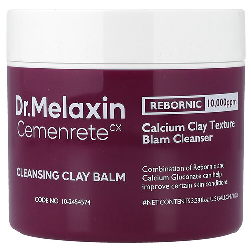 Dr.melaxin Cemenrete Cleansing Clay Balm, 3.38 fl oz (100 ml)