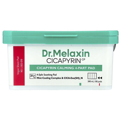Dr.Melaxin, Cicapyrin, Almohadilla calmante en 4 partes, 80 almohadillas