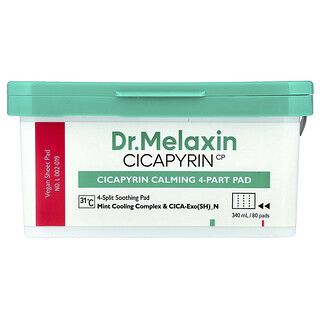 Dr.Melaxin, Cicapyrin Calming 4-Part Pad, 80 Pads