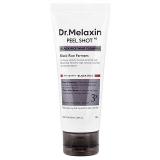 Dr.Melaxin, Peel Shot, Black Rice Whip Cleanser, 3.38 fl oz (100 ml)