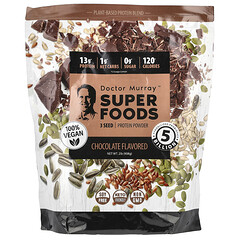 Super Foods, протеїновий порошок із 3 насіння, гарбуз, льон і соняшник, шоколад, 908 г (2 фунти)