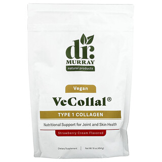 Dr. Murray's, VeCollal®，全素 1 型膠原蛋白，草莓乳油味，16 盎司（454 克）