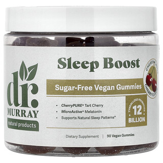 Dr. Murray's, Sleep Boost Gummies, Cherry, 90 Vegan Gummies