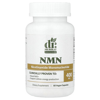 Dr. Murray's, NMN（ニコチンアミドモノヌクレオチド）、400mg、ヴィーガンカプセル60粒