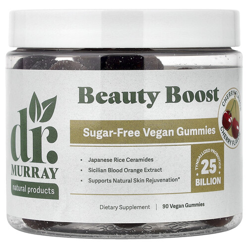Dr. Murray's, Beauty Boost Gummies, Fruchtgummis für den Beauty-Boost, Kirsche, 90 vegane Fruchtgummis