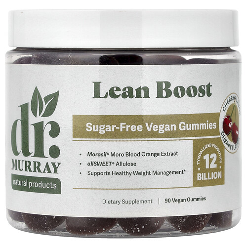 Dr. Murray's, Lean Boost Gummies, Kirsche, 90 vegane Fruchtgummis