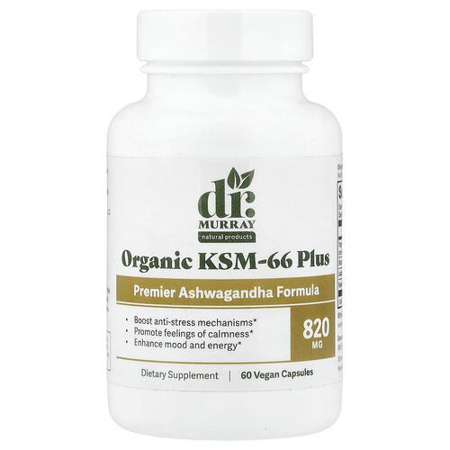 Dr. Murray's Organic KSM-66 Plus, 60 Vegan Capsules