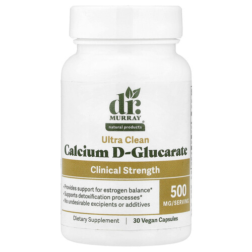 Dr. Murray's Calcium D-Glucarate, 500 mg, 30 Vegan Capsules