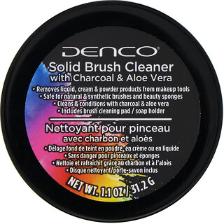 Denco, Nettoyant solide pour pinceaux au charbon et à l'aloès, 31,2 g