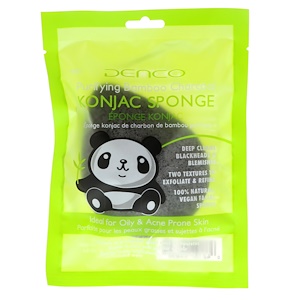 Отзывы о Denco, Konjac Sponge, Purifying Bamboo Charcoal, 1 Sponge