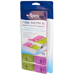 Отзывы о Апекс, 7-Day AM/PM XL, 1 Pill Organizer