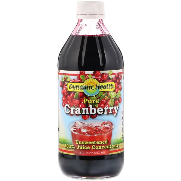 Pure Cranberry, 100% Juice Concentrate, Unsweetened, 16 fl oz (473 ml)