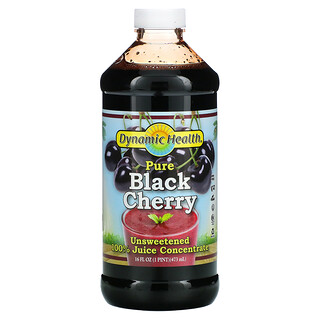 Dynamic Health  Laboratories, Pure Black Cherry, Unsweetened, 16 fl oz (473 ml)
