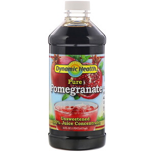 Отзывы о Динамик Хэлс Лабораторис, Pure Pomegranate, 100% Juice Concentrate, Unsweetened, 16 fl oz (473 ml)