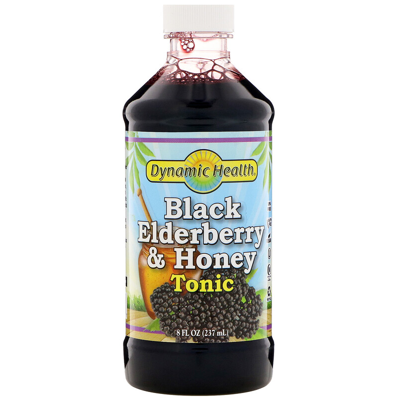 Dynamic Health Laboratories, Black Elderberry & Honey Tonic, 8 fl oz