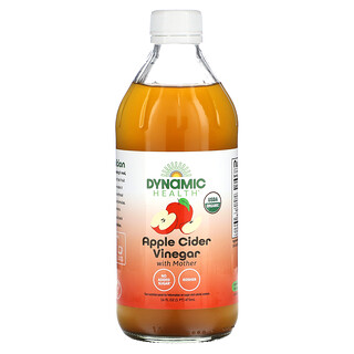Dynamic Health, Aceto di mele con madre, vetro, 473 ml