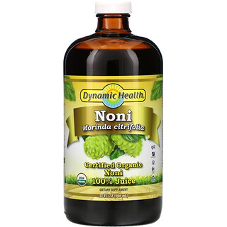 Dynamic Health  Laboratories, Noni, Zumo 100 % de noni orgánico certificado, 946 ml (32 oz. líq.)