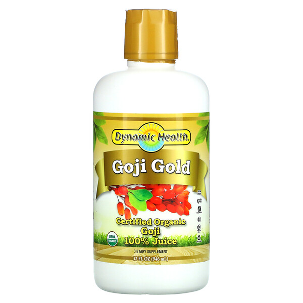 Certified Organic Goji Gold, 100% Juice, 32 fl oz (946 ml)