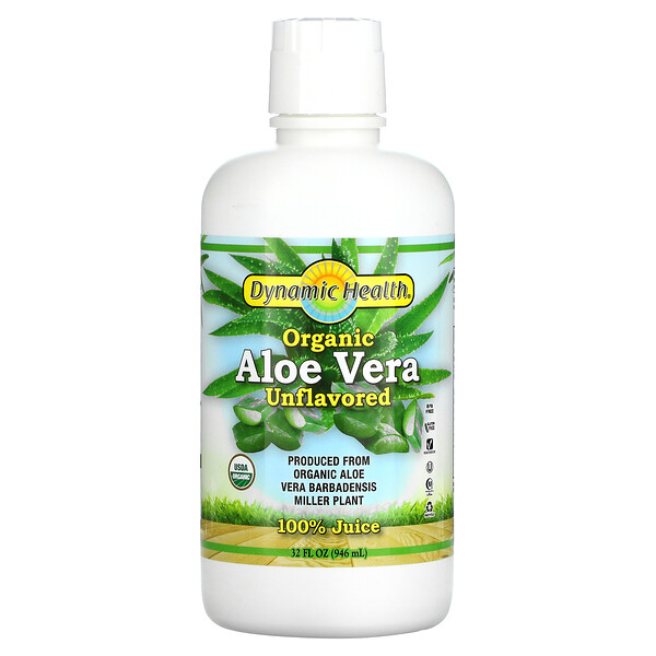 Organic Aloe Vera, Unflavored, 32 fl oz (946 ml)