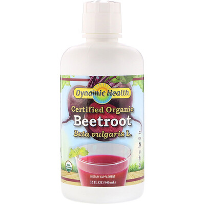 Dynamic Health  Laboratories Certified Organic Beetroot, 32 fl oz (946 ml)