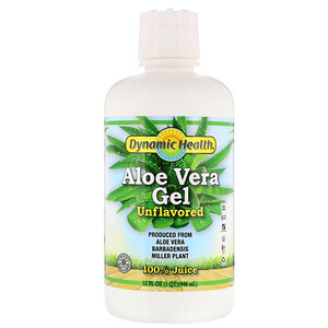 Отзывы о Динамик Хэлс Лабораторис, Aloe Vera Gel, 100% Juice, Unflavored, 32 fl oz (946 ml)