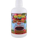 Отзывы о Certified Organic Tart Cherry, 100% Juice Concentrate, Unsweetened, 32 fl oz (946 ml)