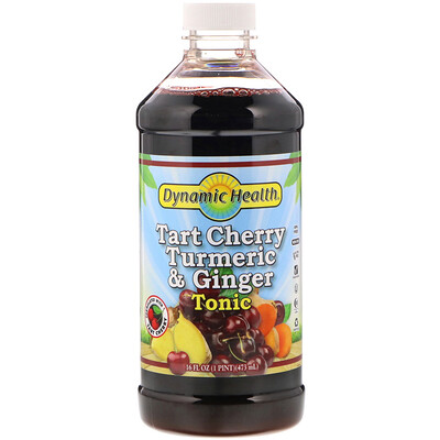 Dynamic Health  Laboratories Tart Cherry Turmeric & Ginger Tonic, 16 fl oz (473 ml)
