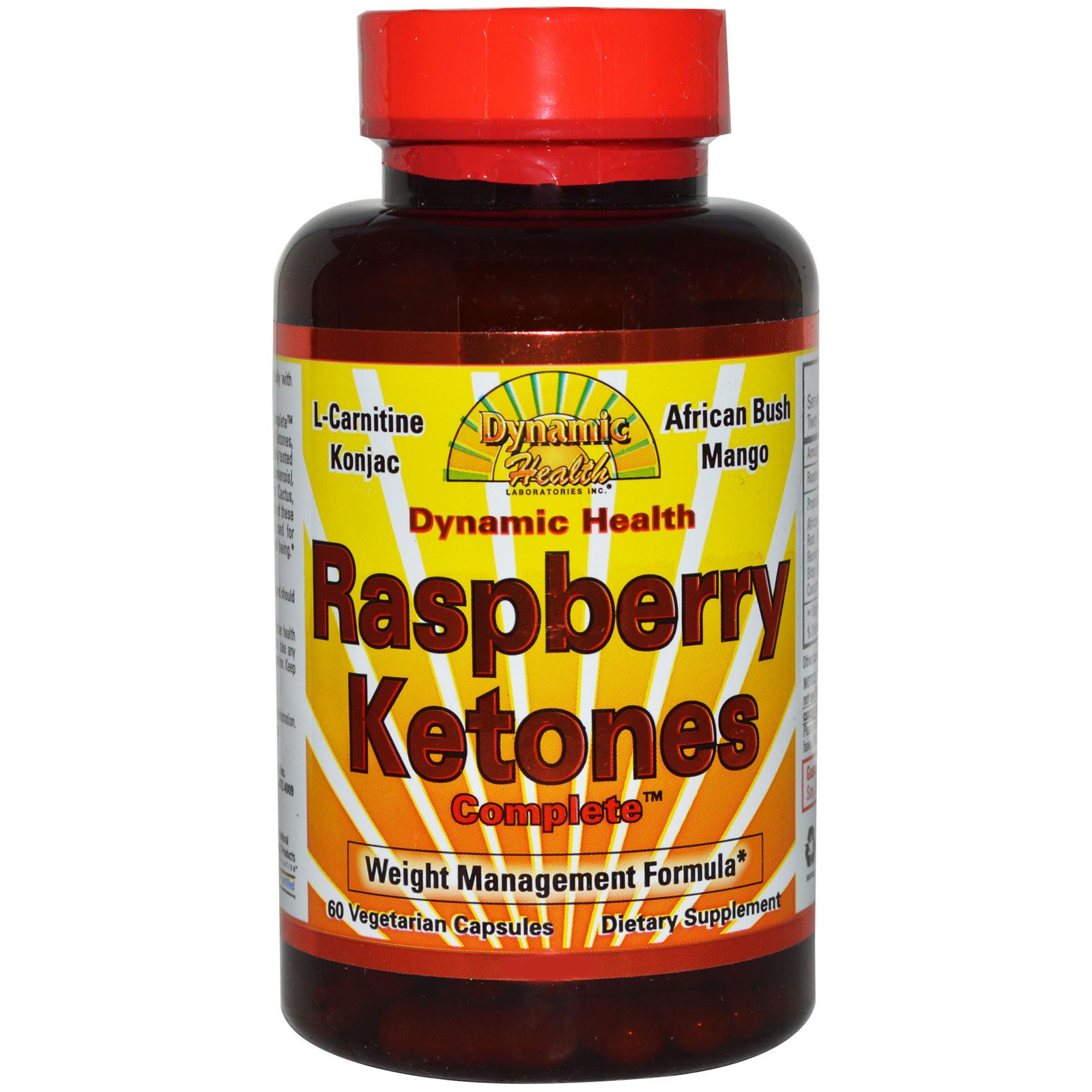 Dynamic Health Laboratories, Raspberry Ketones Complete, 60 Veggie Caps