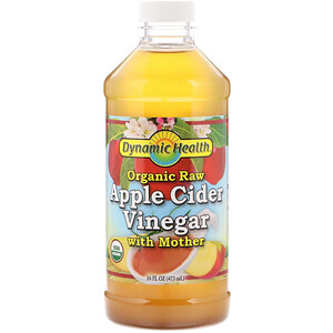 Динамик Хэлс Лабораторис, Organic Raw Apple Cider Vinegar with Mother, 16 fl oz (473 ml) отзывы