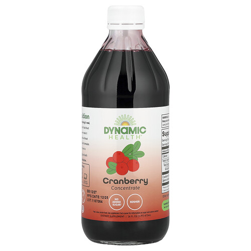 Dynamic Health, Cranberry Concentrate, Glass, 16 fl oz (473 ml)