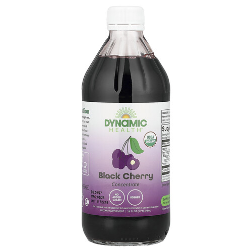 Dynamic Health, Black Cherry Concentrate, Glass, 16 fl oz (473 ml)