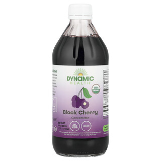 Dynamic Health Laboratories（ダイナミックヘルスラボラトリーズ）, 濃縮ブラックチェリー、グラス、473ml（16液量オンス）
