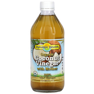 Dynamic Health  Laboratories, Organic Coconut Vinegar with Mother, 全 Raw Vinegar, 16 fl oz (473 ml)