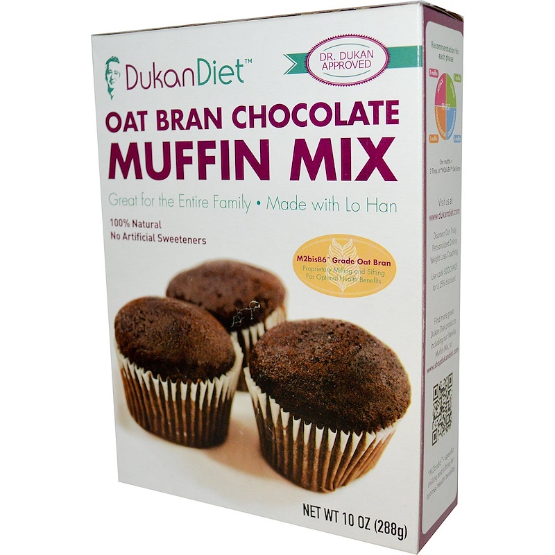 Dukan Diet, Oat Bran Chocolate Muffin Mix, 10 oz (288 g) iHerb