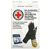 Doctor Arthritis, Cotton Open-Finger Arthritis Gloves & Handbook, X-Small, Grey, 1 Pair