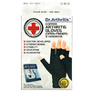 Doctor Arthritis, Copper Open-Finger Arthritis Gloves & Handbook, Small, Black, 1 Pair