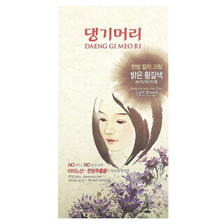 DAENG GI MEO RI, Tinte para el cabello con hierbas medicinales, Castaño claro, Kit de 5 piezas