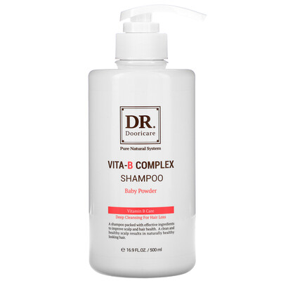 Doori Cosmetics Vita-B Complex, шампунь, детская присыпка, 500 мл (16,9 жидк. Унции)